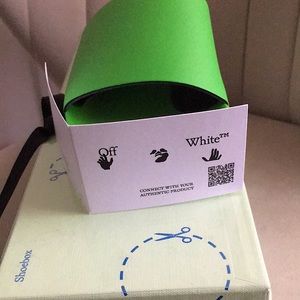 Off White Rubber Slides c/o Virgil Abloh